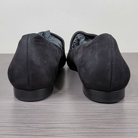 Paul Green Almond Toe Flat, Black Nubuck, Womens Size 7.5 US / 5 UK - Picture 5 of 13